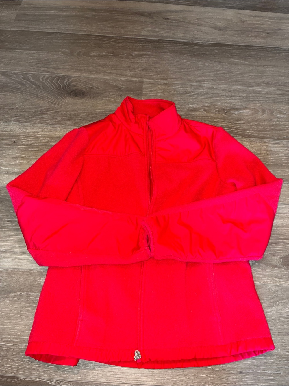 Izod Women's Red Full-Zip Varsity Jacket size M